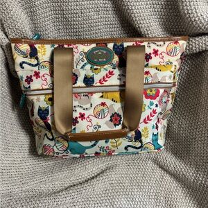 Lily Bloom Furry‎ Friends Cat Print Insulated Bag